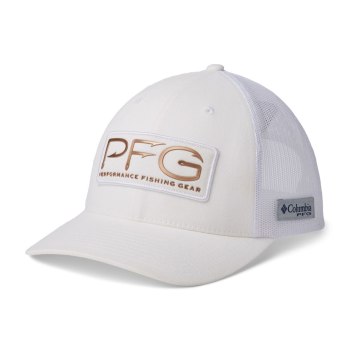 Columbia Ženske Kape - PFG Mesh Snap Back Ball Bijele | IVUC-19763